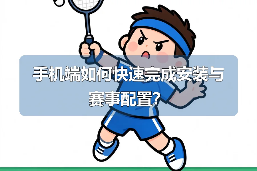 手机端如何快速完成安装与赛事配置？